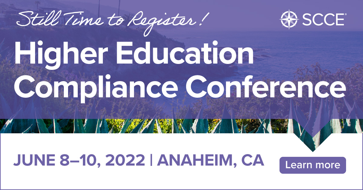 2022 Higher Education Compliance Conference Overview SCCE Official Site