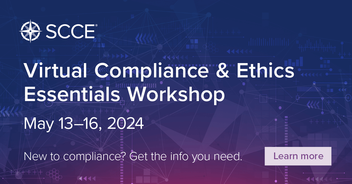 2024 May Compliance & Ethics Essentials SCCE Official Site