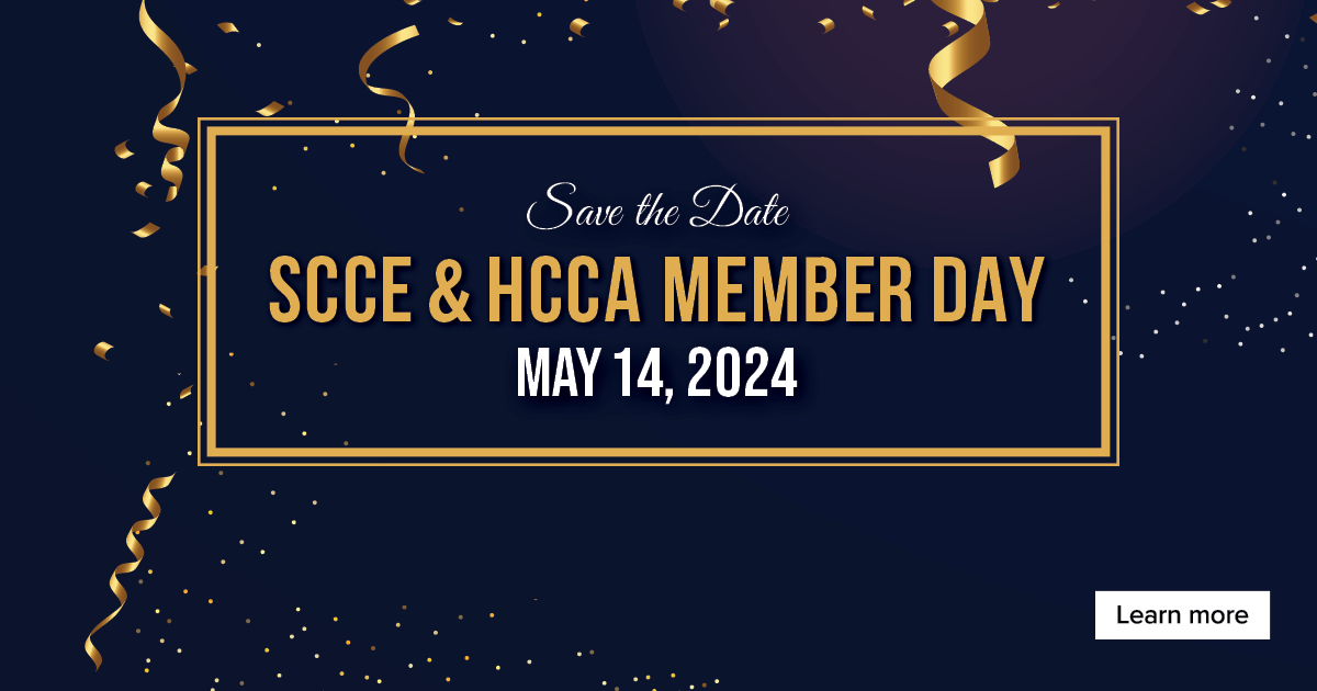 SCCE & HCCA Member Day HCCA Official Site